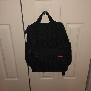 Skip hop black diaper bag